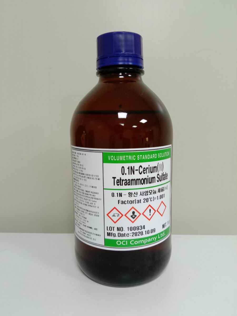 0.1N - Cerium (IV) tetraammonium Sulfate (OCI)